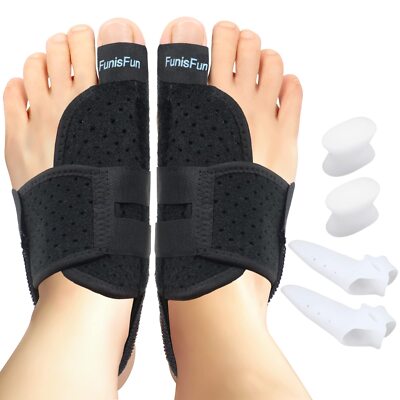 Bunion Splint Toe Straightener Corrector Brace Pad for Hallux Valgus Pain Relief