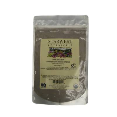 Comfrey Root Powder Organic 4 oz Sealed Bag