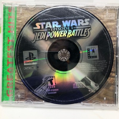 Star Wars Episode I Jedi Power Battles PlayStation Greatest Hits No Manual