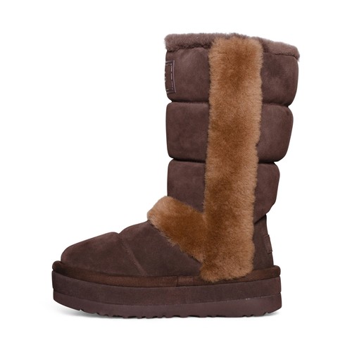 Pre-owned Ugg Classic Chillapeak Tall Burnt Cedar Suede Women's Boots Size Us 6/uk 4