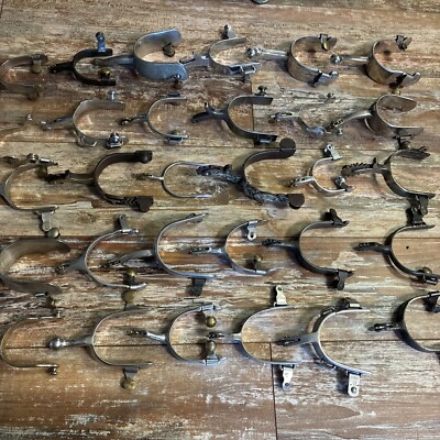 Vintage Estate Lot of 30 Cowboy Spurs Singles Mismatched For Crafts Repurpose