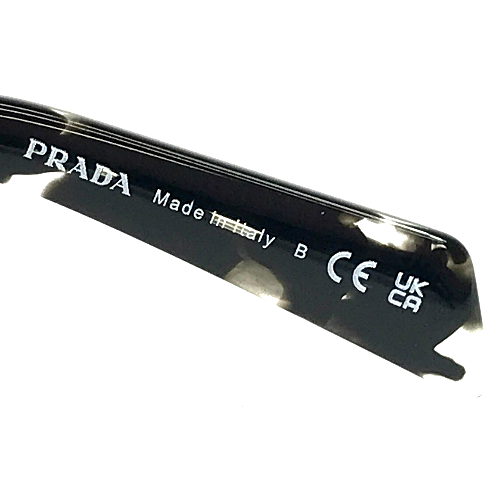 Pre-owned Prada Sunglasses Spr27z-f 15o-60e Black Crystal Asian Fit With Blue Pink Lenses In Multicolor