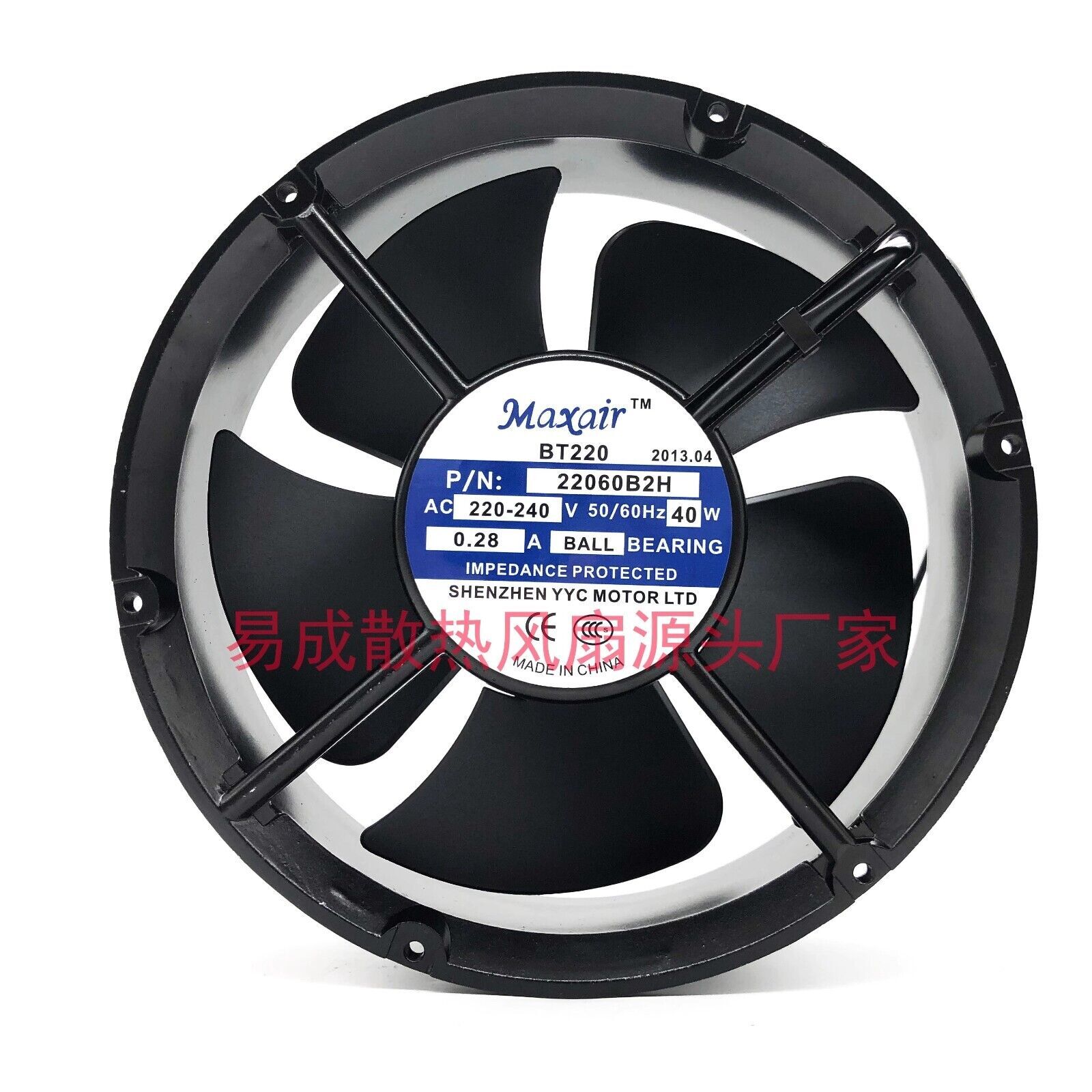 1 Pc. New BT220 22060B2H AC220-240V 0.28A 40W Axial Ball Cooling