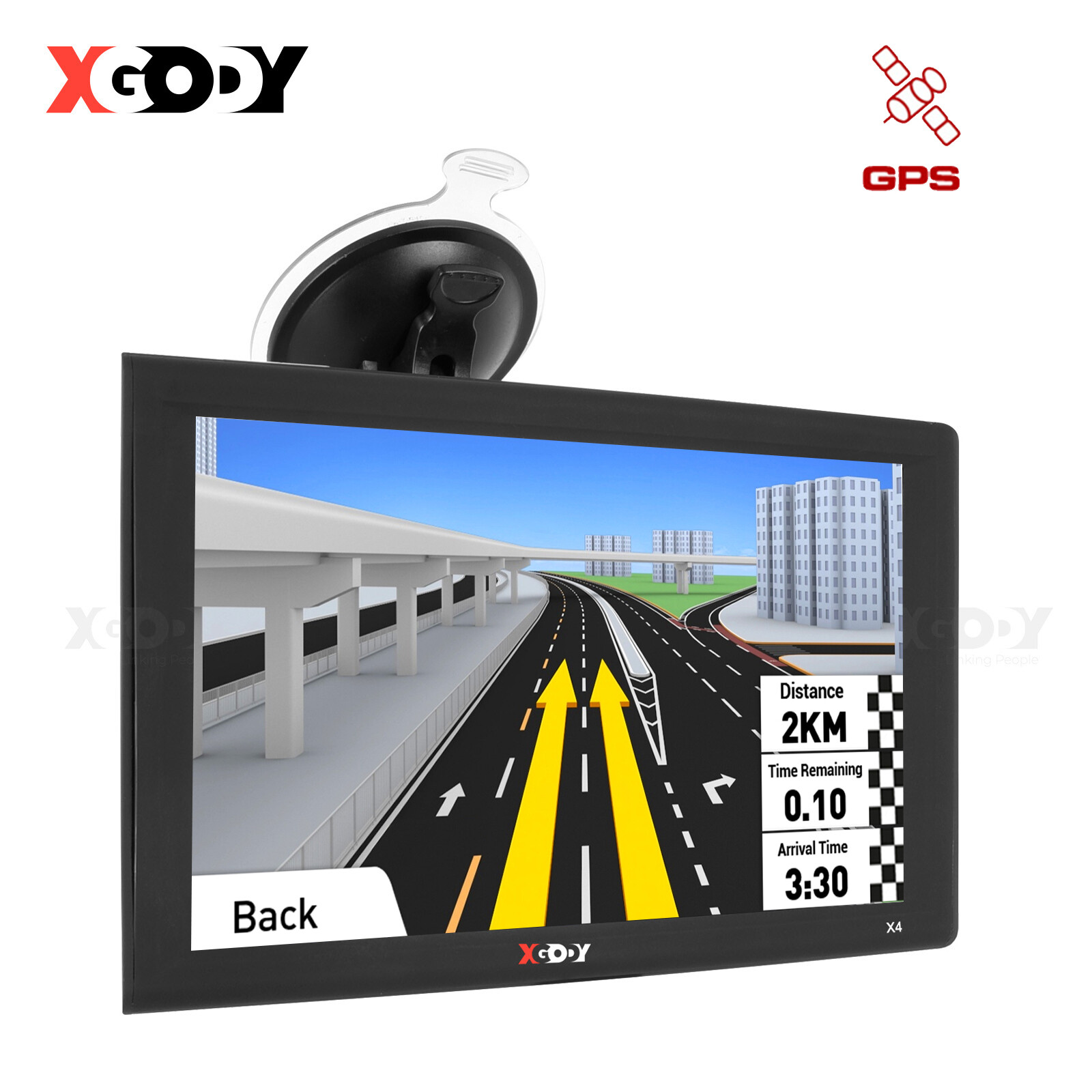 XGODY 9 Inch Touch Screen Car Truck GPS Navigator Maps Spoken Direction Navi US