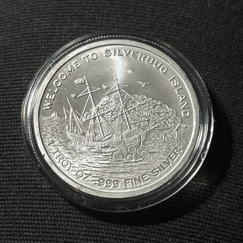 1オンス　銀貨　【END OF WORLD】シルバーバグアイランド 2016 Silverbug Island Kraken 1 Oz 999 Pure Silver Coin Round