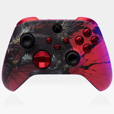 Dragonlord Killscreen Xbox Series X/S Elden Ring XBS Controller Clicky Red