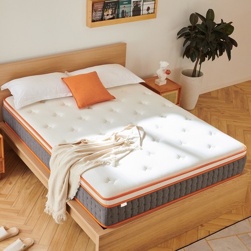 King Size 12 Inch Hybrid Mattress in a Box with Gel Memory F
