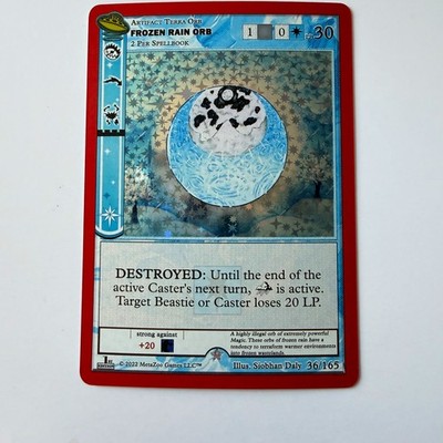 Topps Metazoo UFO 1st Edition #36/165 Frozen Rain Orb Holo Rare