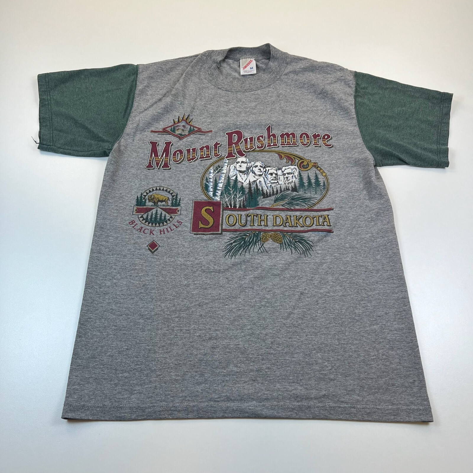 RUSH MOREページ Vintage Jerzees Mount Rushmore Shirt Adult Medium Gray 90's