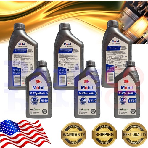 Motor Oil 5W30 Full Synthetic  Mobil 6 Quarts