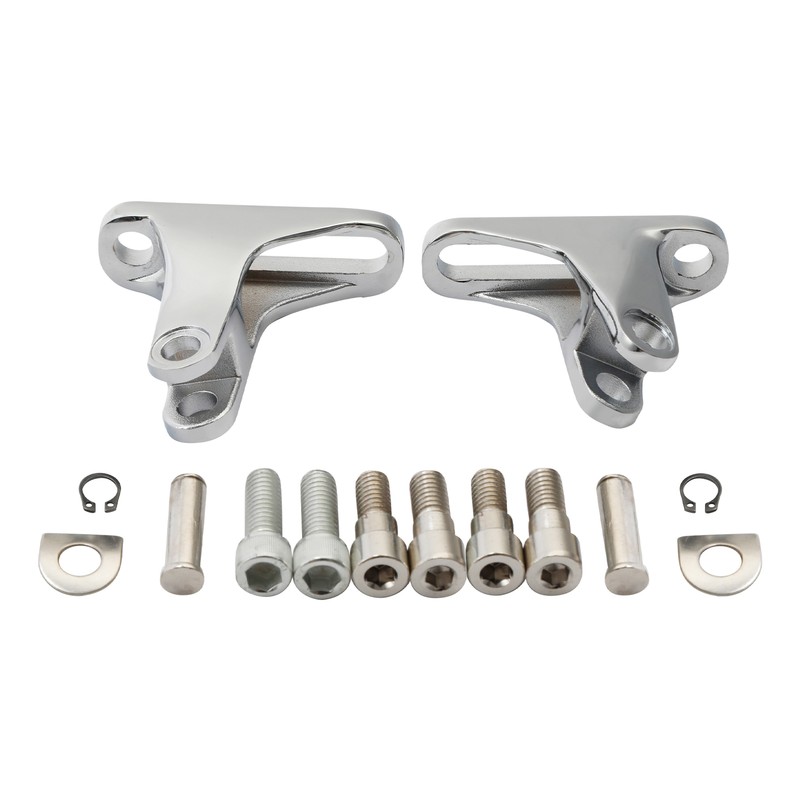 Chrome Passenger Foot Peg Mini Mount Fit For Harley Touring Road Glide 1993-2024