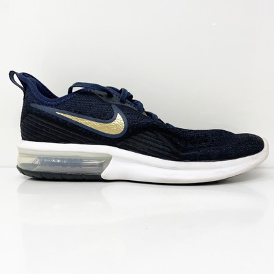 Nike Womens Air Max Sequent 4 AO4486-003 Черные кроссовки для бега, размер 11