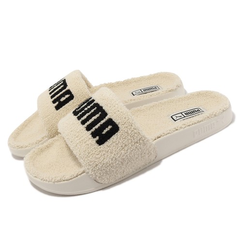 

Мужские сандалии унисекс без шнурков Puma Leadcat 2.0 Sherpa Fluff White Black 387314-02, Белый, Leadcat 2.0 Sherpa