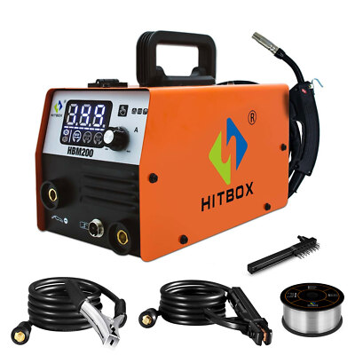 HITBOX 110V 3IN1 Portable MIG Welder ARC LIFT TIG MIG Gasless Welding Machine