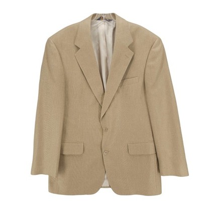 BROOKS BROTHERS 100% Silk Blazer Sport Coat Jacket Beige Tan Woven Size 40R
