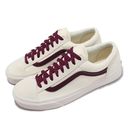 

Мужская повседневная обувь унисекс Vans Style 36, белая, красная, винтажная, в стиле поп-порт, VN0A54F6PRT, Белый, Style 36