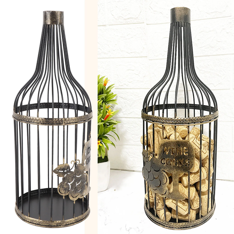 Wine Cork Holder Metal 60 Corks Capacity Wine Cork Collector for Dining Room Bed