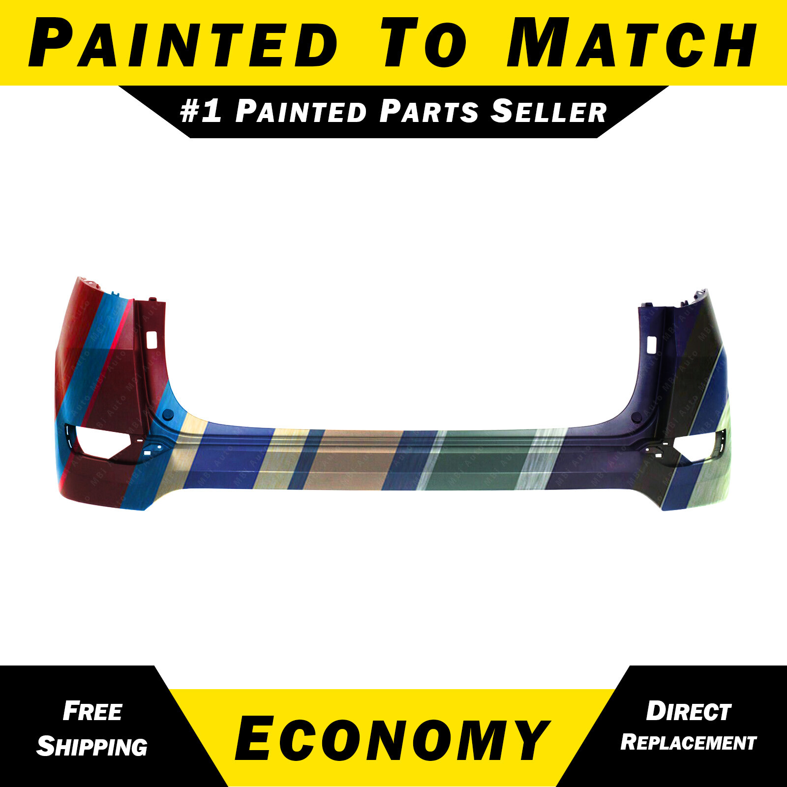 NEW Painted to Match - Rear Bumper Cover for 2016 2017 2018