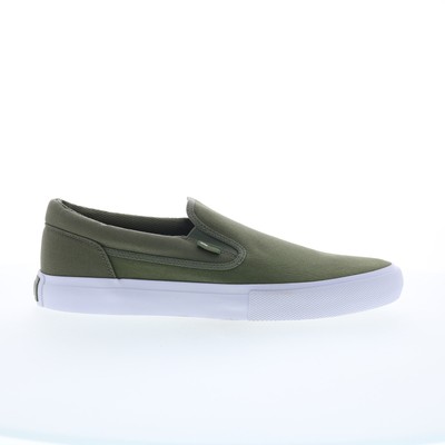 DC Manual Slip-On TXSE ADYS300676-ARO Mens Green Canvas Skate Sneakers Shoes 13