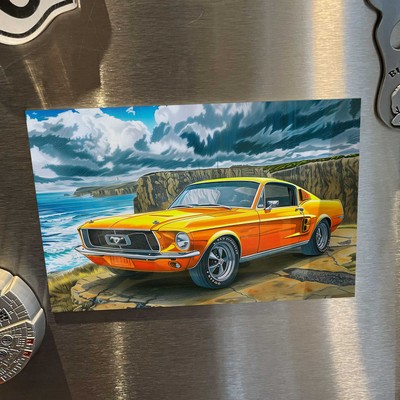 Muscle Car Enthusiast Gift Ford Mustang Metal Poster