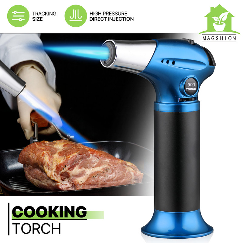 Refillable Butane Torch Lighter Adjustable Flame Cigars Cooking Welding Lighter