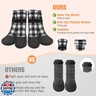 BEAUTYZOO Anti Slip Dog Socks Boots, Dog Shoes for Hot/Cold Pavement Snow Rain Days,Waterproof Grip Dog Booties Paw Protector for Hardwood Floor, Prevent Licking for Small Medium Large Senior Old Dogs
