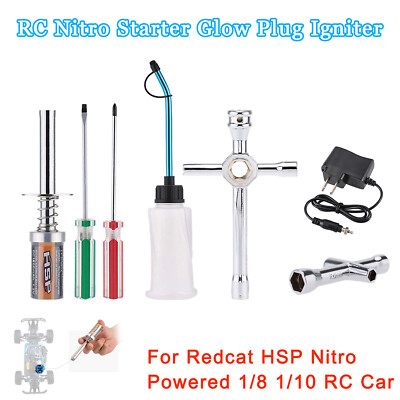 Nitro Starter Glow Plug Igniter Charger Tool Fuel Bottle Com