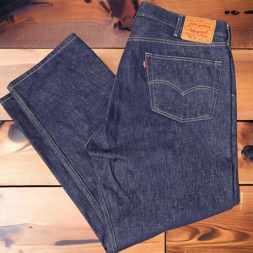 Levi's 501 XX Mens Jeans Straight Leg Purple Denim Button