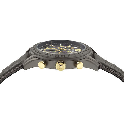 Pre-owned Versace Grey Mens Chronograph Watch Chrono Master Ve8r00124