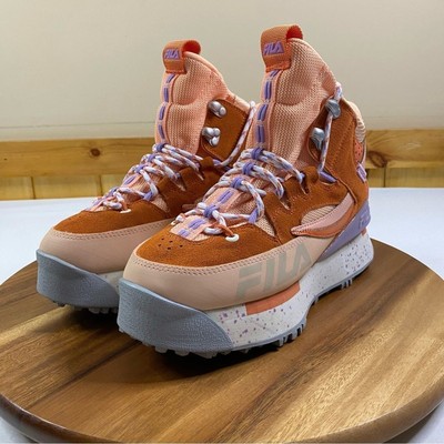 Fila Renno Multi Trekking Sneakers Women s 8 80's Colorful Suede Chunky Platform