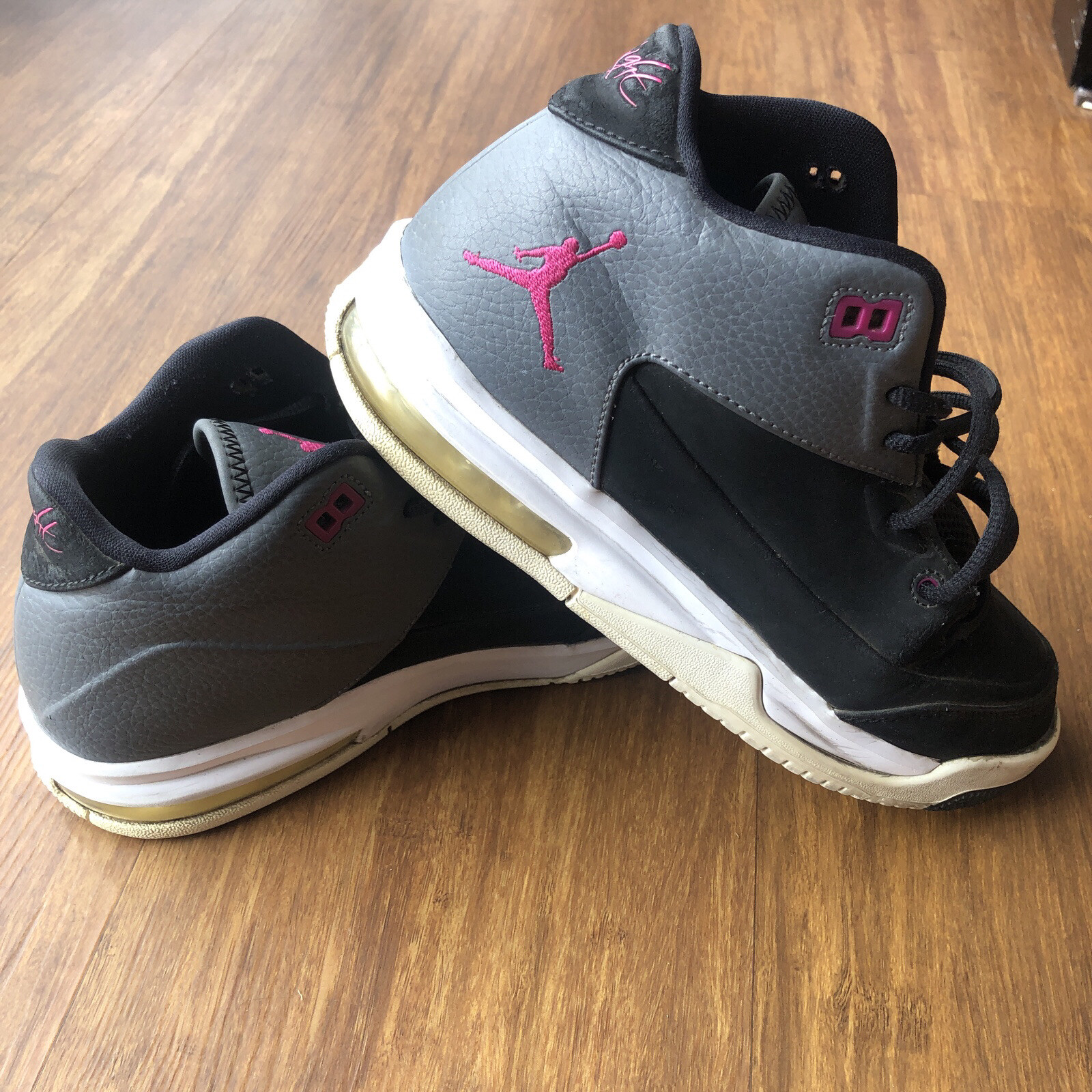pink gray and black jordans