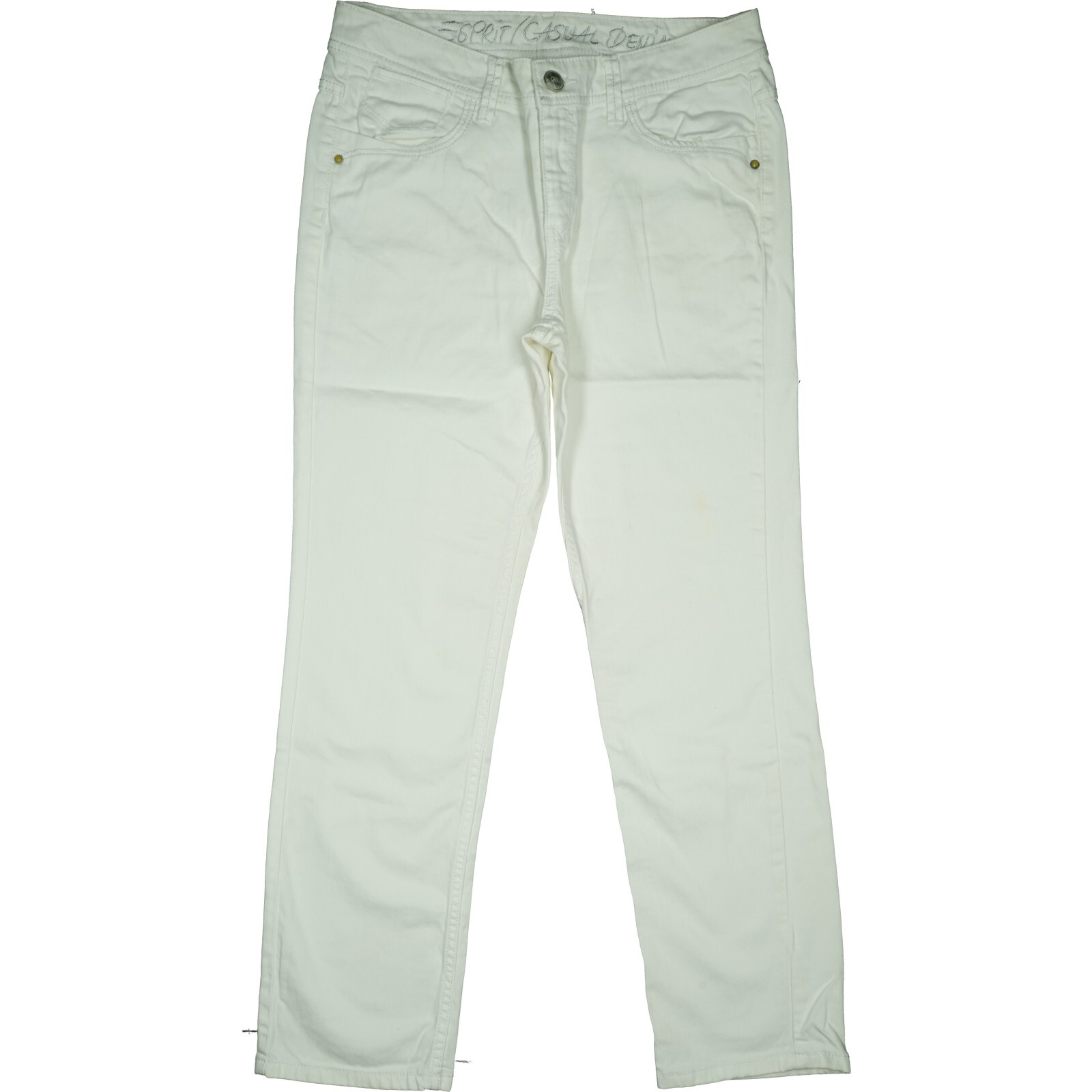 S. Oliver Damen Jeans Hose Comfort Chino Cordstretch, Beige, Slim Fit, High Waist
