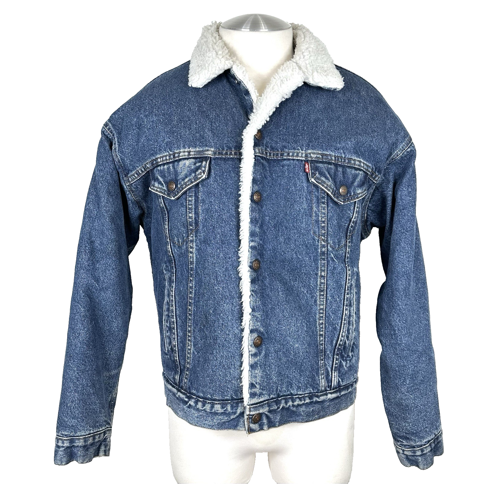 ジャケット・アウター Levi's denim long coat Vintage Levis Long Denim Jacket / Orange Tab Work Hippie