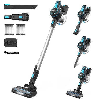 Lightweight Cordless Stick Vacuum Cleaner 25kPa with 45min Runtime