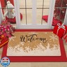 Winter Xmas Welcome-Doormat Non-Slip Front-Door-Mats - Snow Entrance Mat Porch Home Christmas Decor 17x30