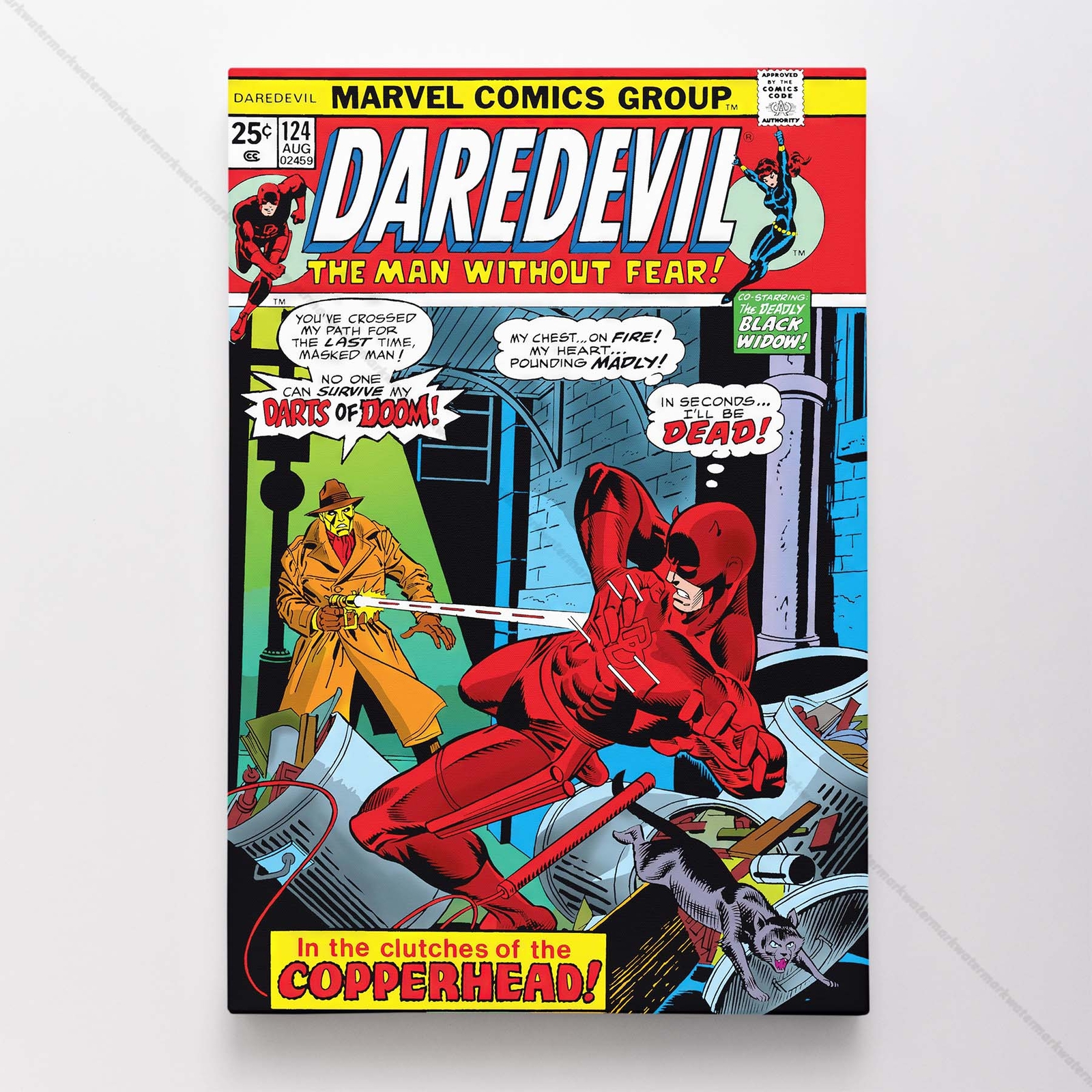 Daredevil Poster Canvas Vol 1 #124 Comic Book Art Print