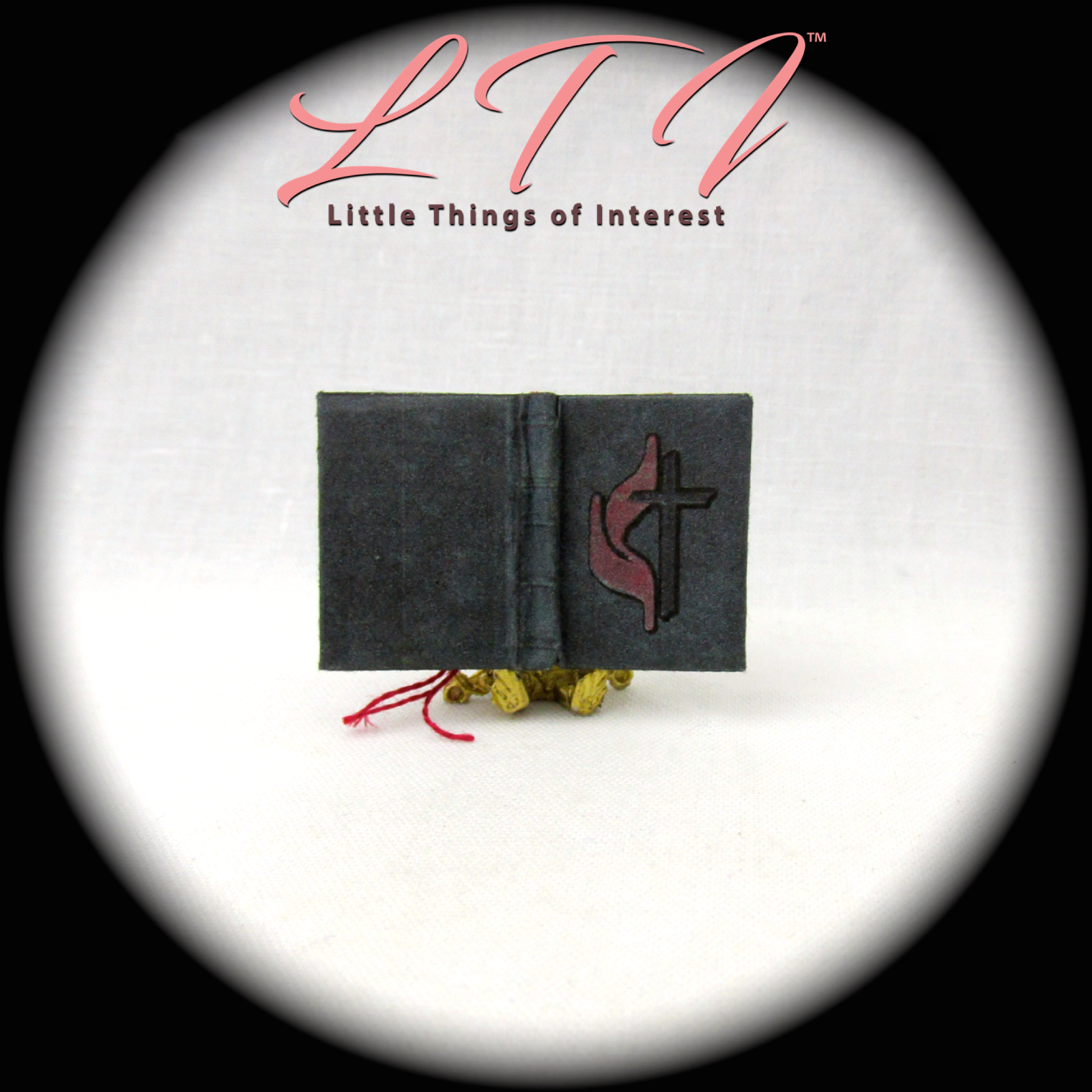 Open Book BIBLE Dollhouse Book Miniature Book 1:12 Scale Book 