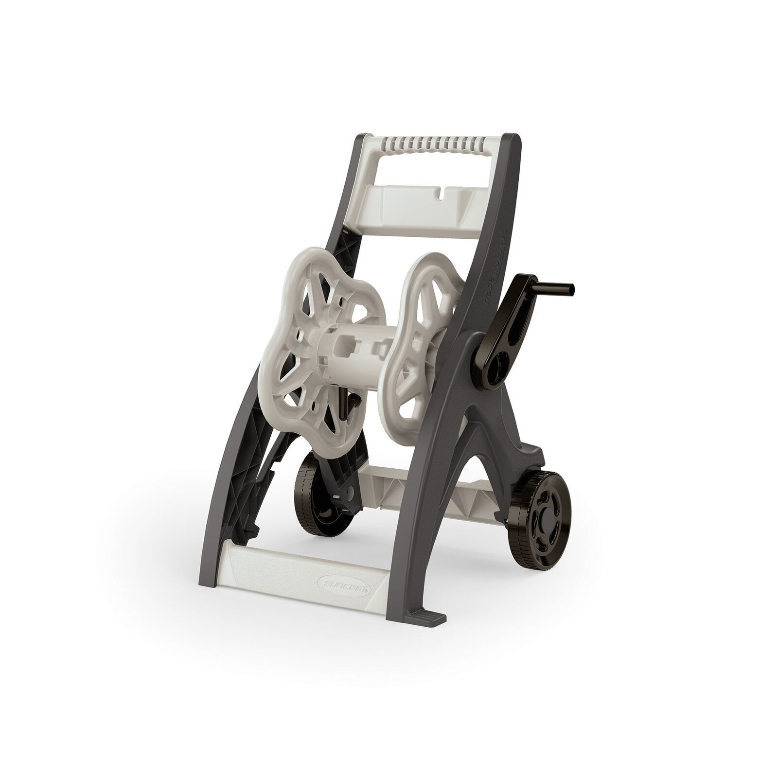 Hose Reel Cart Hosemobile Garden Transport Gray Hook Weather-Resistant Resin Hot