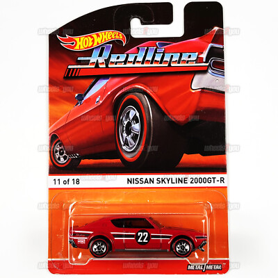 2015 Hot Wheels NISSAN SKYLINE 2000GT-R #11 red - HW Heritage REDLINE 1:64 CFN97