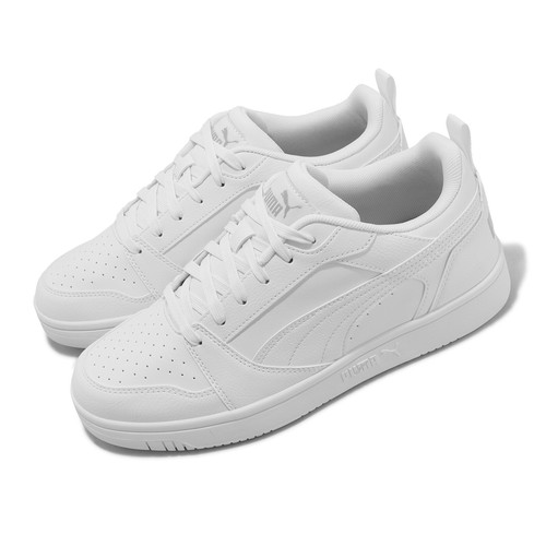 

Puma Rebound V6 Low White Cool Light Grey Мужская повседневная обувь унисекс 392328-03, Белый, Rebound V6 Low