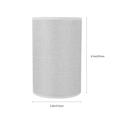 Cylindrical Lampshade Replacement, Cloth Drum Lamp Shade e27 Decorative Clip 