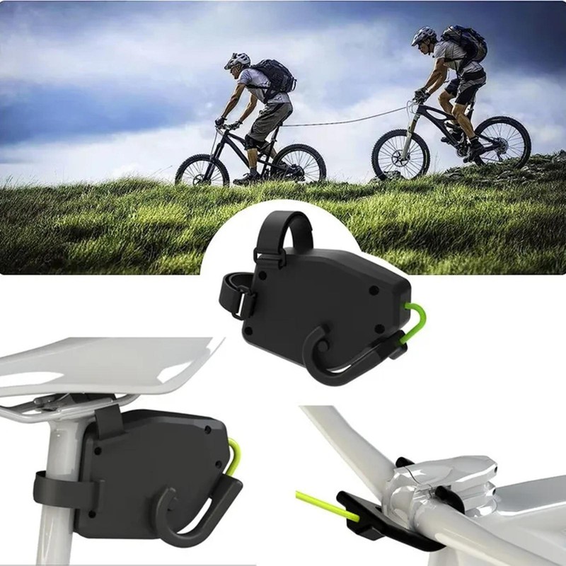 Bike Towing System Child Retractable Bike Bungee Tow Rope Cycling Stretch
