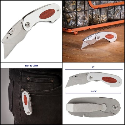 Sheffield 58132 Elliptic Folding Lockback Utility Knife
