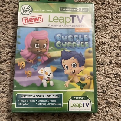 Leap TV Bubble Guppies 3-5 Years Science & Social Studies Leap Frog New SEALED