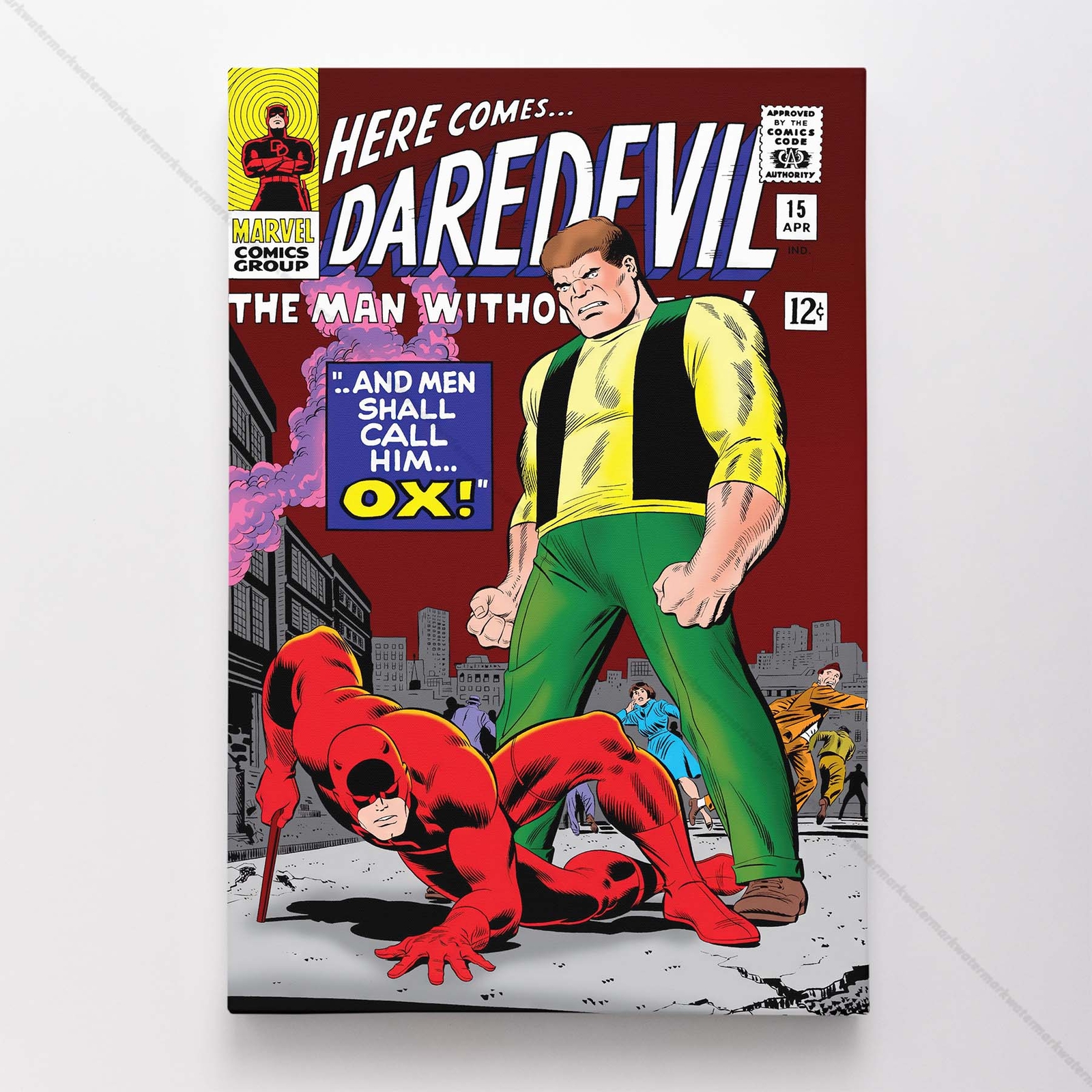 Daredevil Poster Canvas Vol 1 #15 Comic Book Art Print