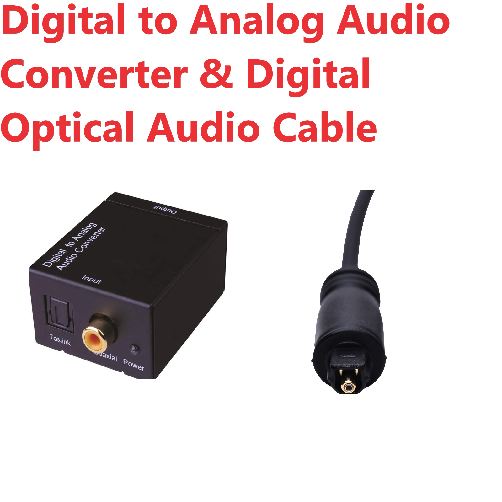 Vanco Digital to Analog Audio Converter 280512 & Digital Optical