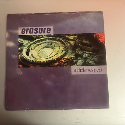 Rock Picture Sleeve Nm! 45 Erasure - A Little Respect / Like Zsa Zsa Gabor On Su