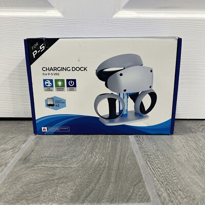 Controller Charging Dock for PS5 VR2, PSVR 2 Charging Station with VR Headset BF