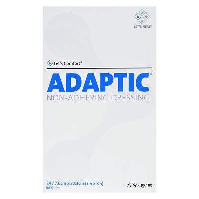 Systagenix Adaptic  Sterile Non-Adherent Gauze Dressing, 3 x 8 Inch 24 Box