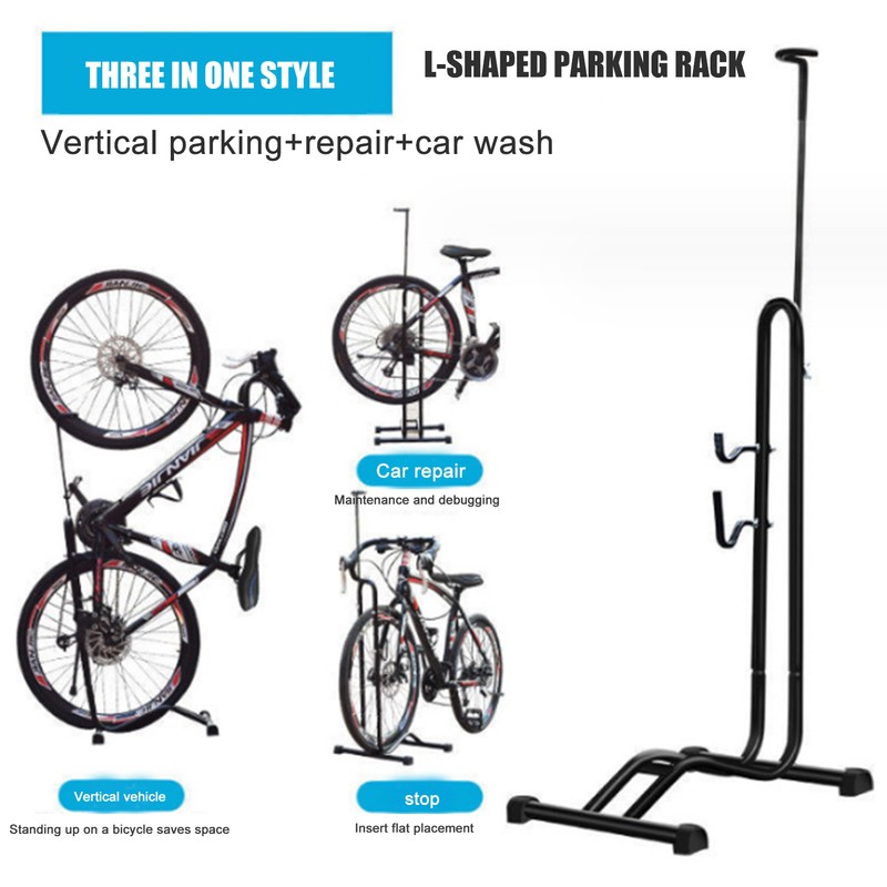 Freestanding Bike Storage Rack Indoor Mountain Road Bicycle Floor Stand